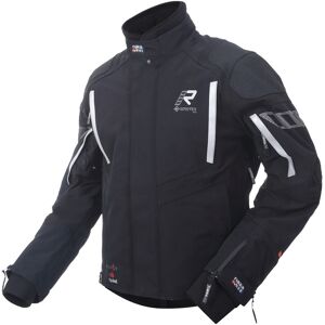 Rukka Shield-RD WP GTX Chaqueta textil para motocicleta - Negro Blanco (58)