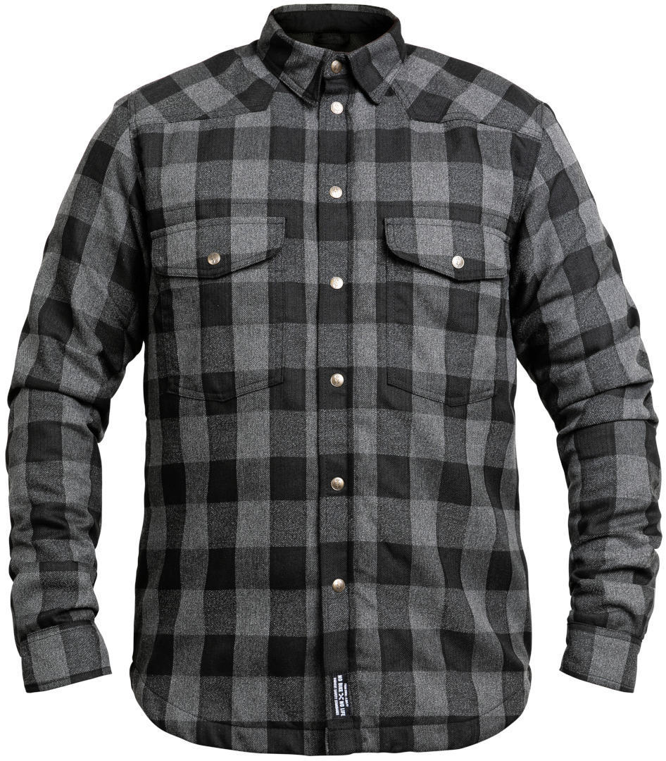 John Doe Motoshirt Camisa - Negro Gris (XS)