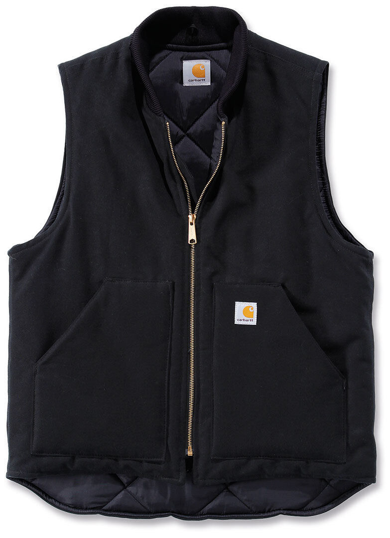 Carhartt Duck Arctic Quilt Lined Chaleco - Negro (M)