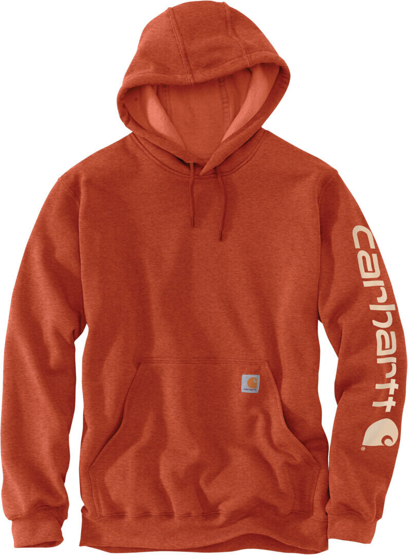 Carhartt Midweight Sleeve Logo Sudadera con capucha - Naranja