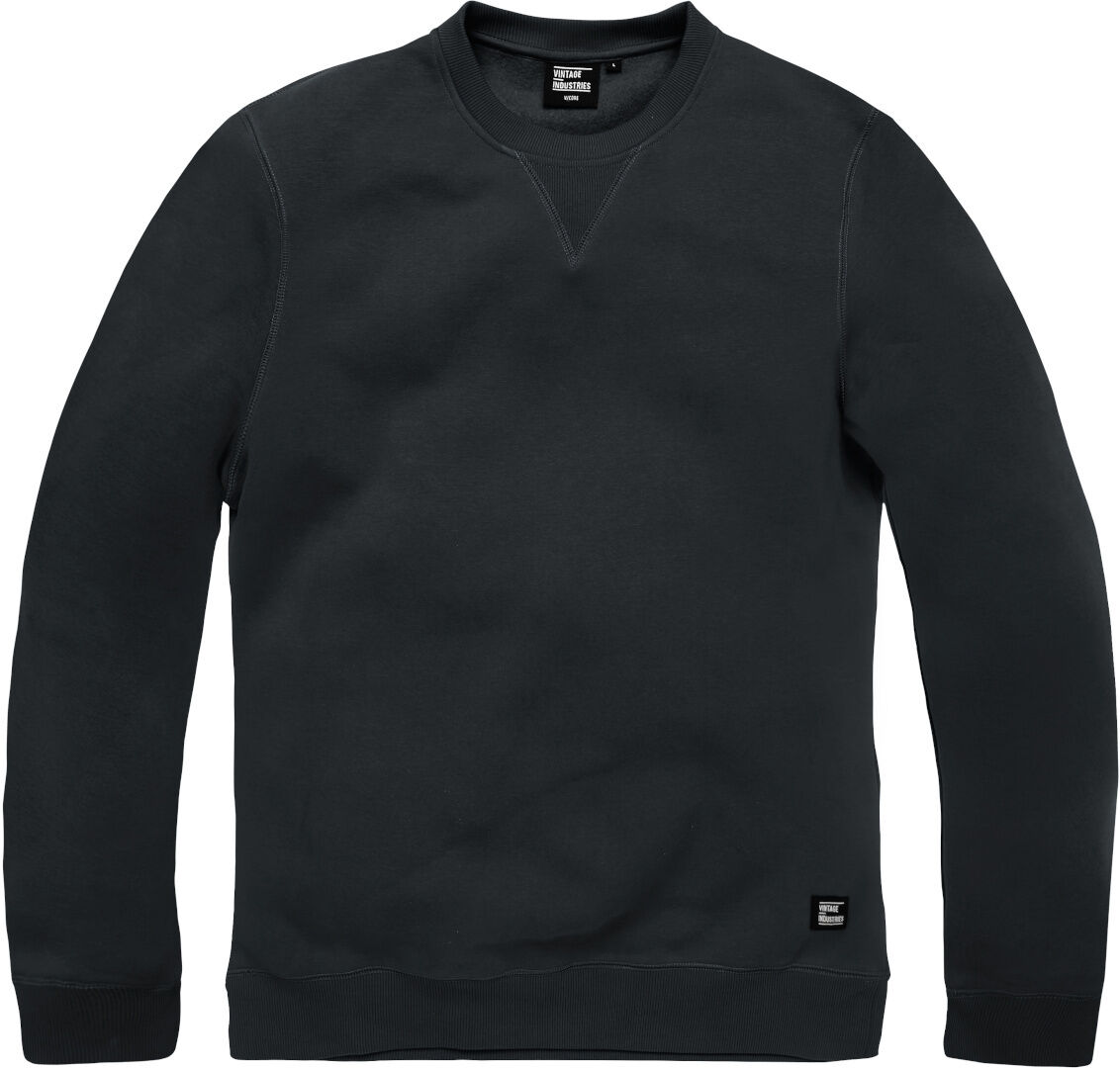 Vintage Industries Greeley Crewneck Sudadera - Negro (L)