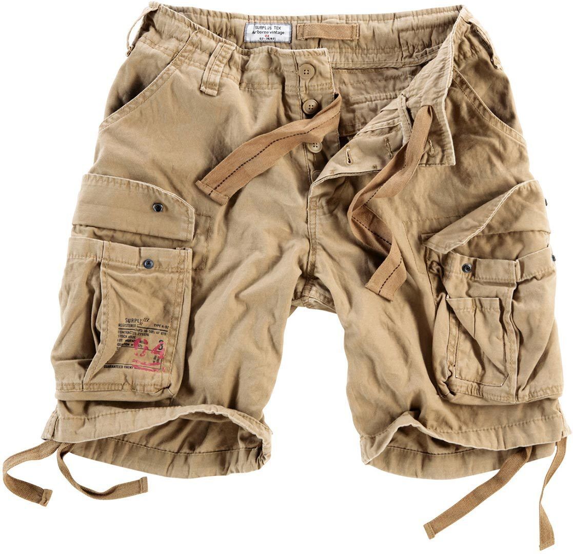 Surplus Airborne Vintage Pantalones cortos - Beige (S)