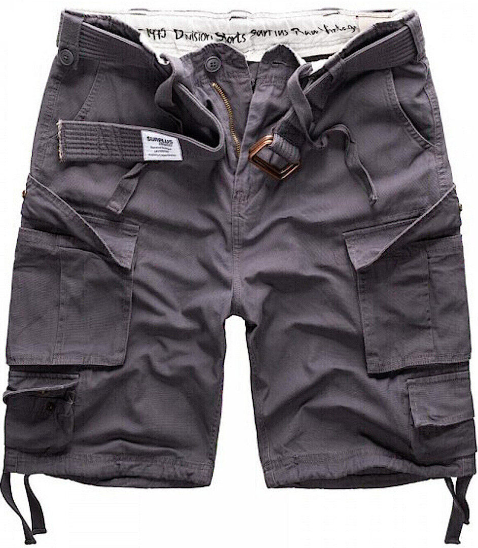 Surplus Division Pantalones cortos - Negro Gris (L)