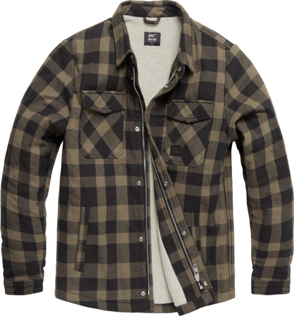 Vintage Industries Heavyweight Sherpa Camisa - Beige (L)