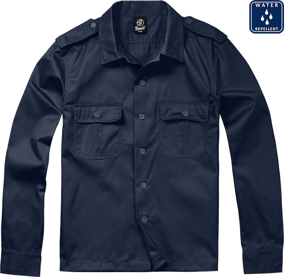 Brandit US camisa de manga larga - Azul (3XL)