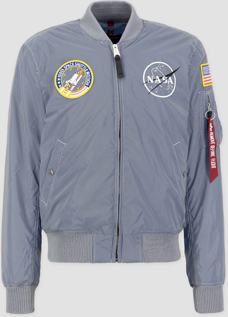 Alpha MA-1 NASA Reflective Chaqueta - Plata