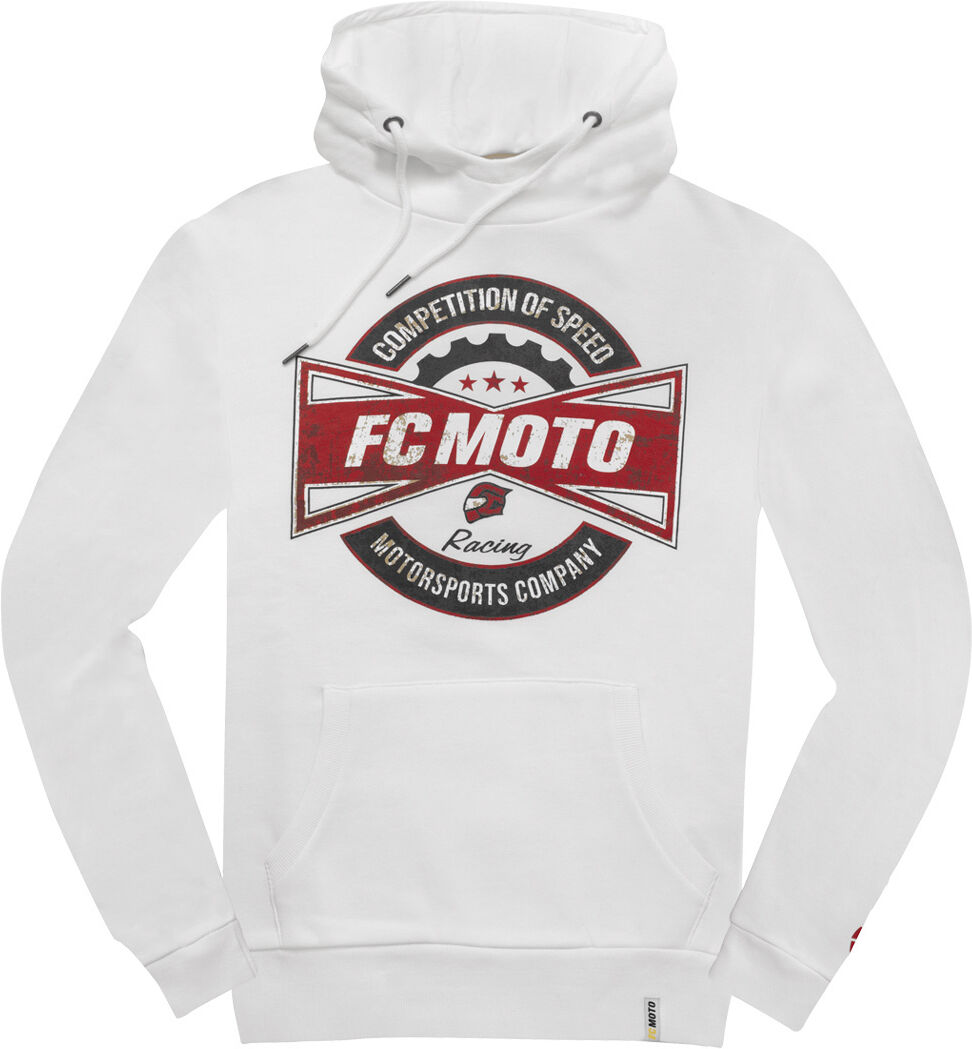 FC-Moto FCM-Fan sudadera con capucha - Blanco (2XL)