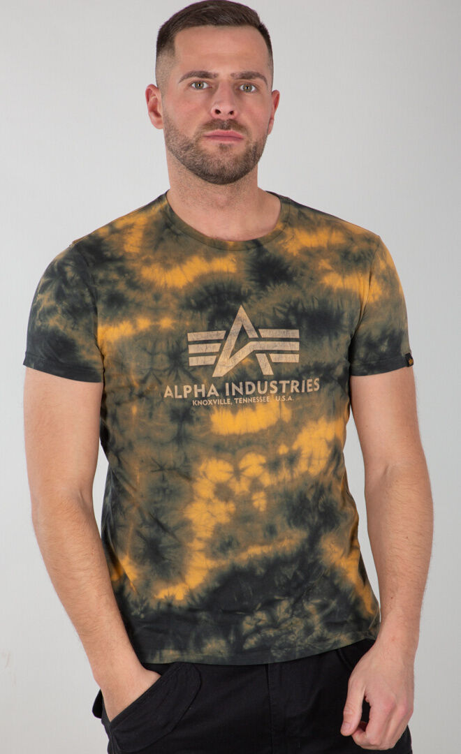 Alpha Batik Camiseta - Verde Marrón