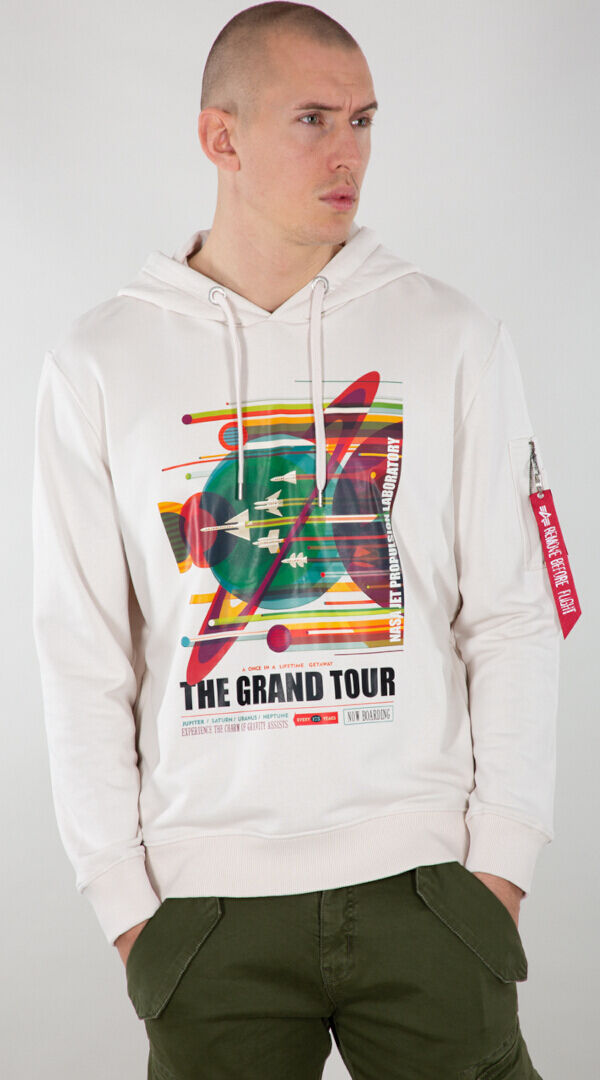 Alpha NASA Grand Tour sudadera con capucha - Beige (XL)