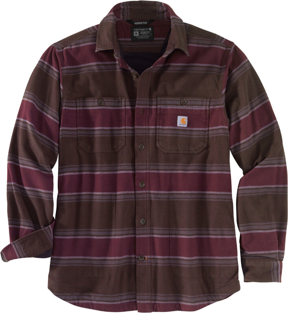 Carhartt Hamilton Fleece Lined camisa - Marrón (S)