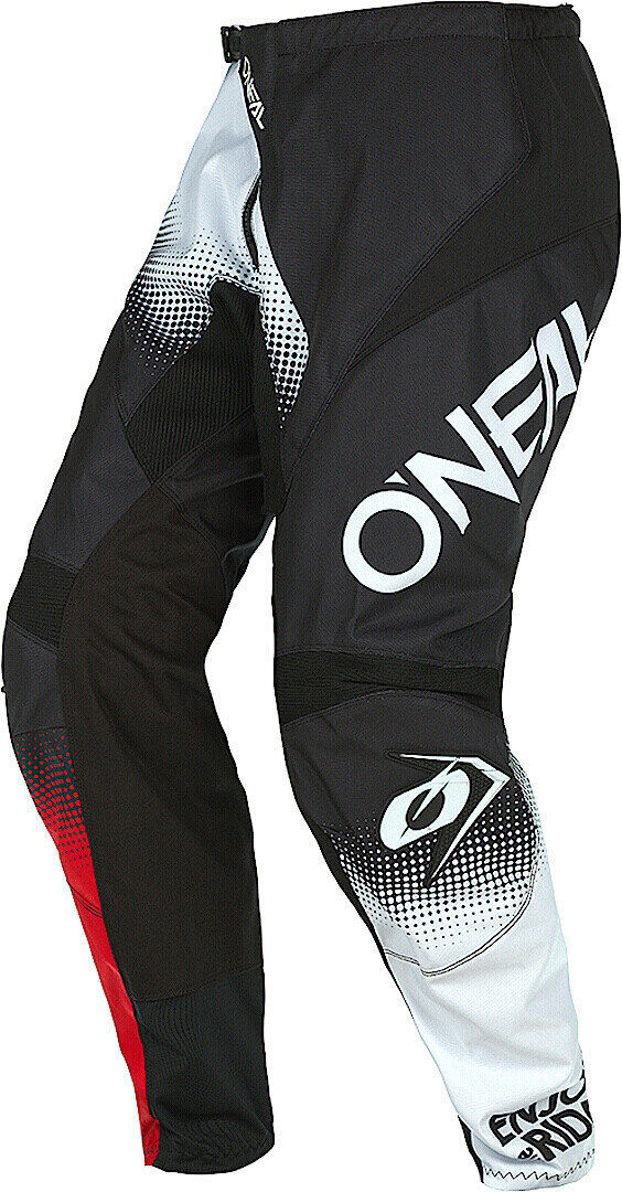 Oneal Element Racewear V.22 Pantalones de Motocross - Negro Blanco Rojo (28)