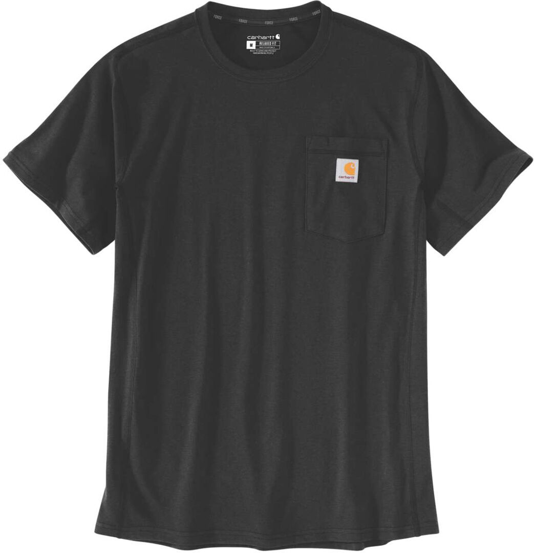 Carhartt Force Relaxed Fit Midweight Pocket Camiseta - Negro