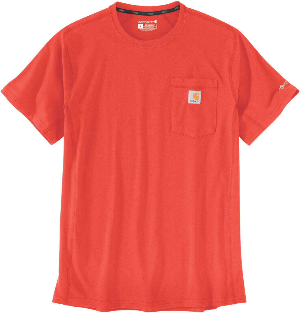 Carhartt Force Relaxed Fit Midweight Pocket Camiseta - Rojo (XL)