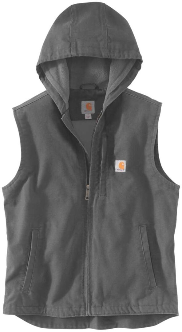 Carhartt Washed Duck Knoxville Chaleco - Gris (2XL)