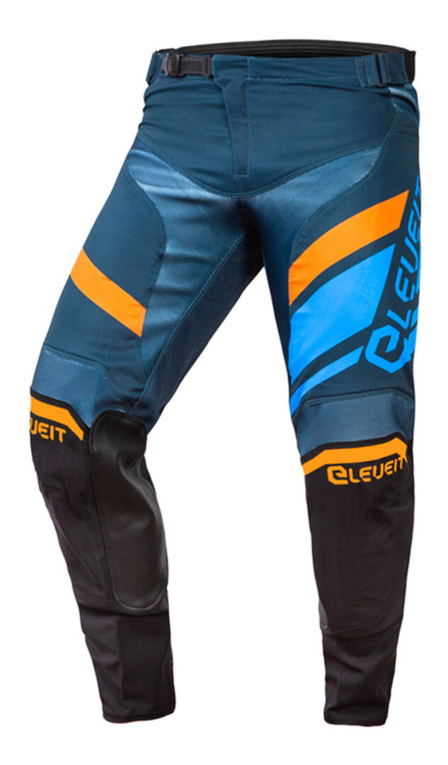 Eleveit X-Legend Pantalones de motocross - Azul Naranja (38)