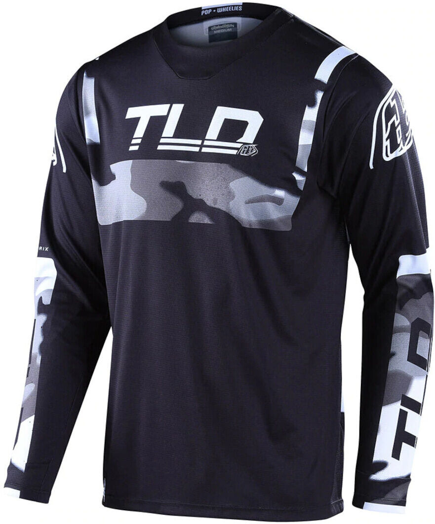 Lee GP Brazen Camo Maillot de Motocross - Negro Gris