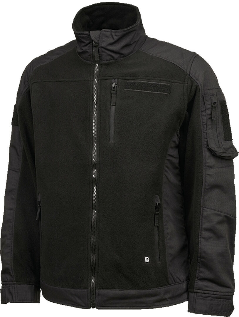 Brandit Ripstop Fleece Chaqueta - Negro (7XL)