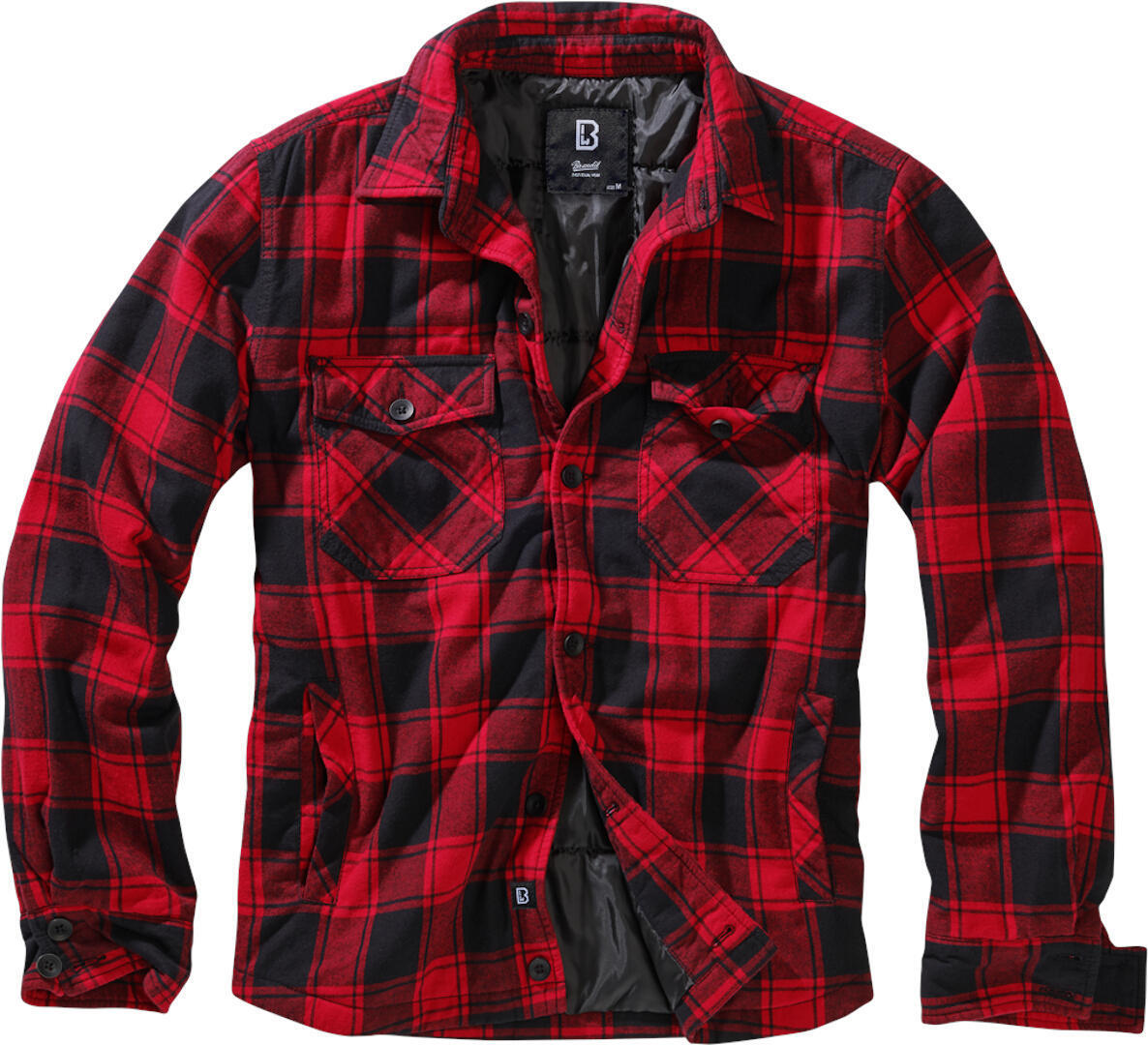 Brandit Lumber Chaqueta - Negro Rojo (7XL)