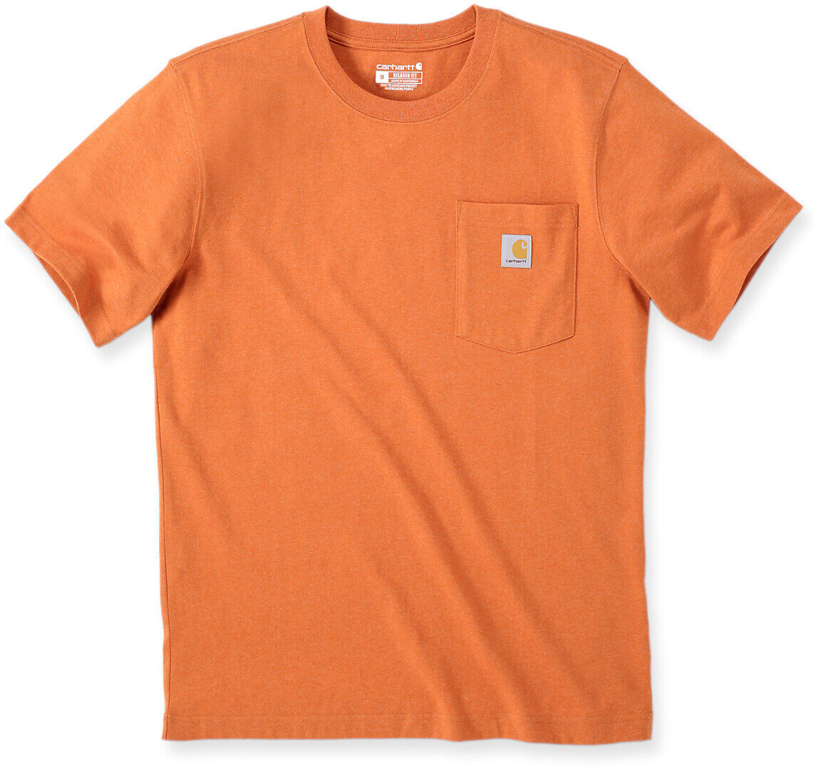 Carhartt Relaxed Fit Heavyweight K87 Pocket Camiseta - Naranja (L)