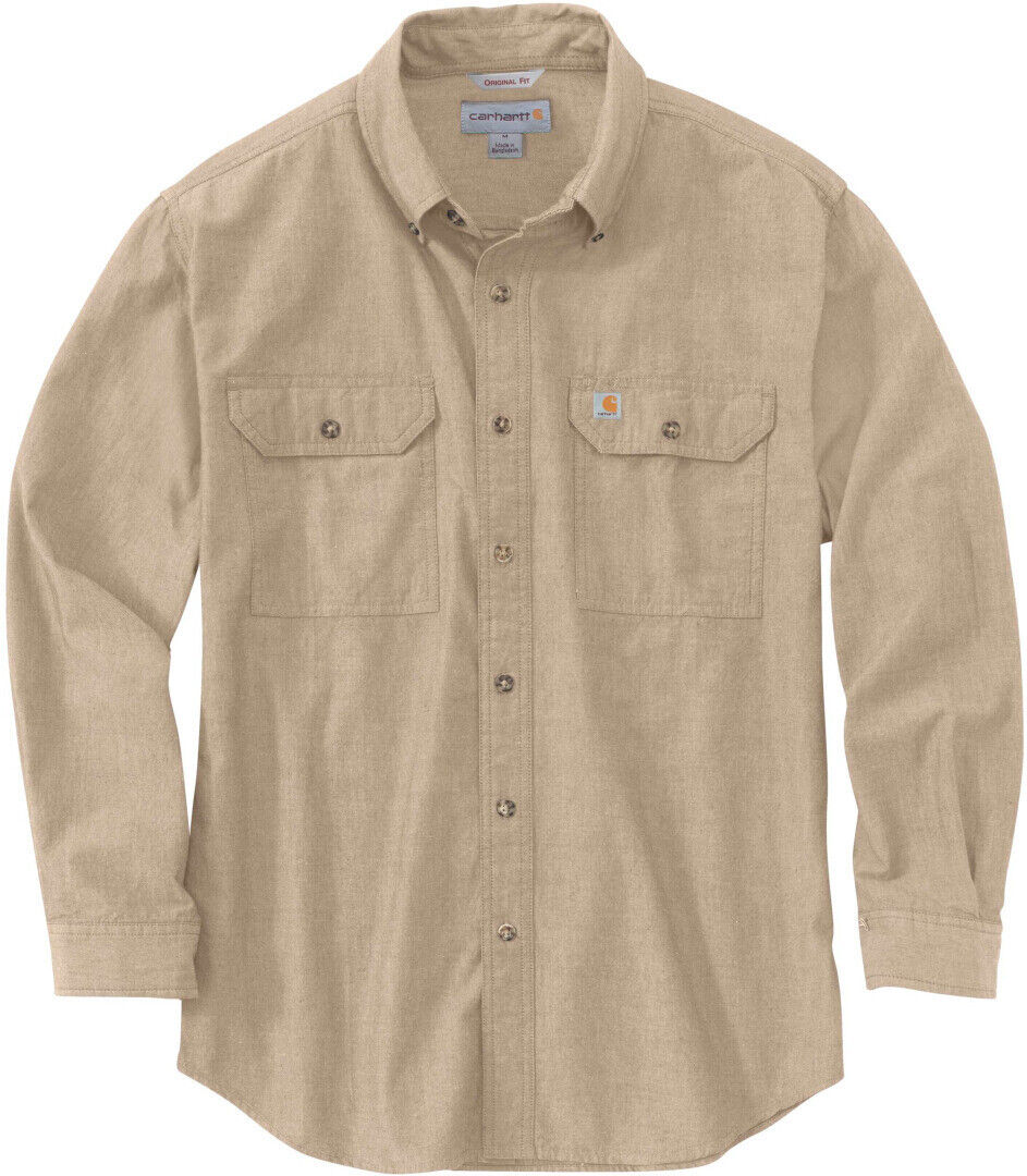 Carhartt Loose Fit Midweight Chambray Camisa - Beige (2XL)