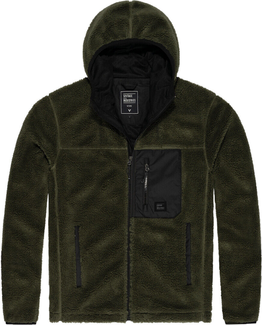 Vintage Industries Dustin Sherpa Fleece Chaqueta - Verde