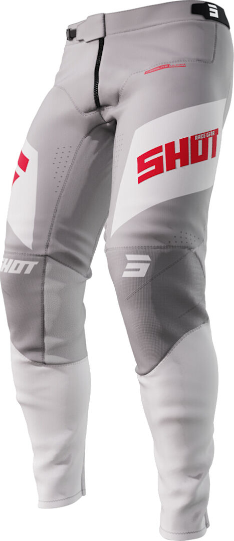 Shot Aerolite Ultima Pantalones de motocross - Gris Rojo (26)