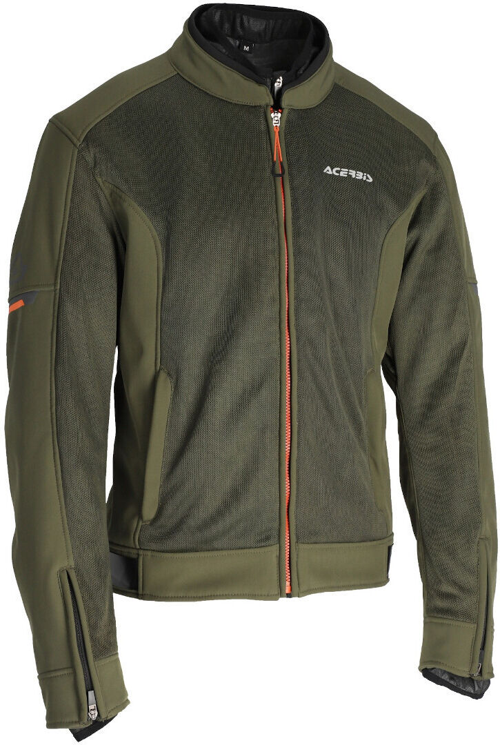 Acerbis Gordon chaqueta textil impermeable para motocicletas - Verde Naranja (S)