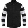 John Doe Prison Camisa de moto - Negro Blanco (3XL)