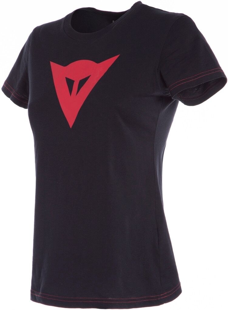 Dainese Demon Camiseta de las señoras - Negro Rojo (XS)