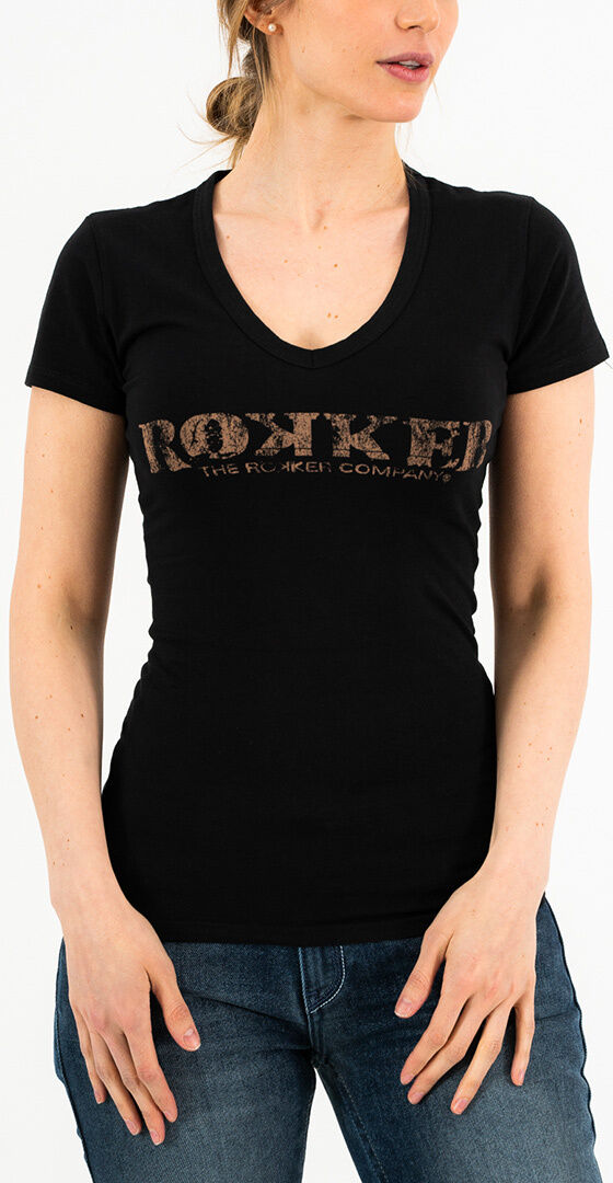 Rokker Vintage Camiseta Women´s - Negro (M)