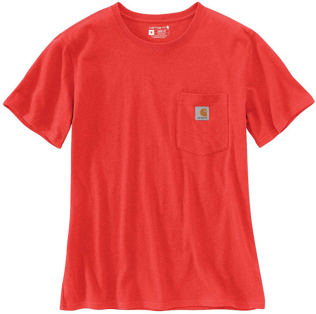 Carhartt Workwear Pocket Camiseta para mujeres - Rojo (M)
