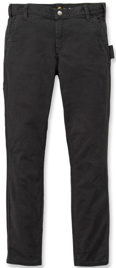 Carhartt Slim Fit Crawford Pantalones de las mujeres - Negro (40)