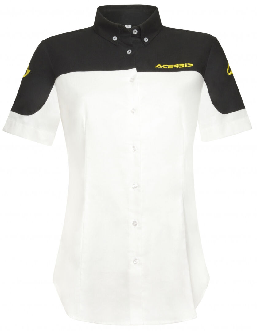 Acerbis Team Camisa de señora - Negro Blanco (L)