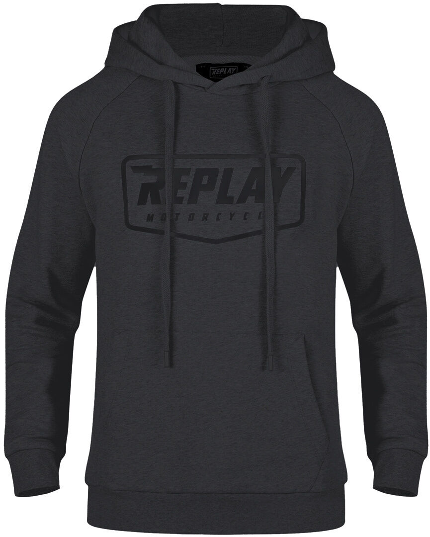 Replay Logo sudadera con capucha - Negro (S)