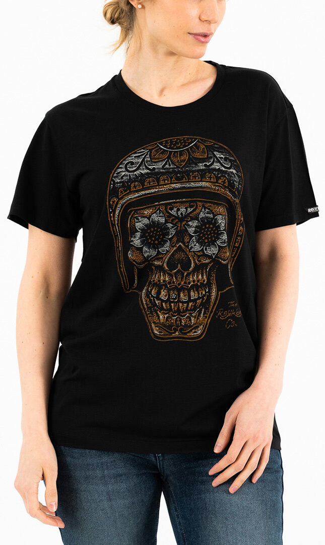 Rokker La Catrina Camiseta de señoras - Negro (XL)