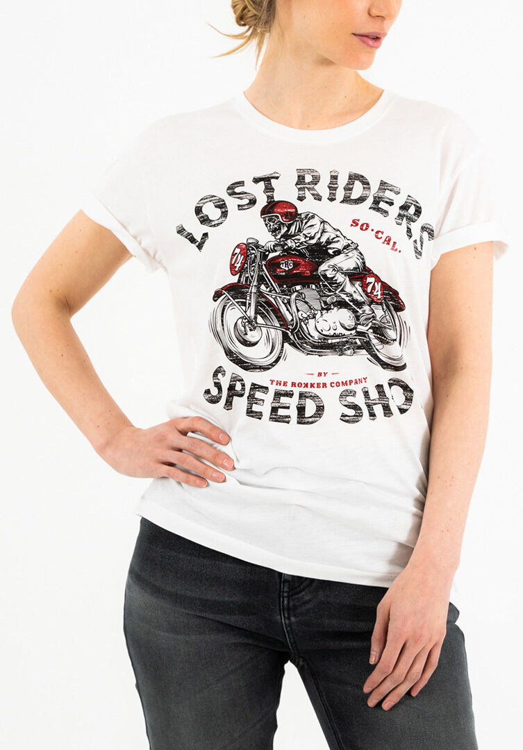Rokker Lost Riders Camiseta de señoras - Blanco (XL)