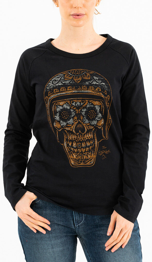 Rokker La Catrina Señoras Longsleeve - Negro (XS)