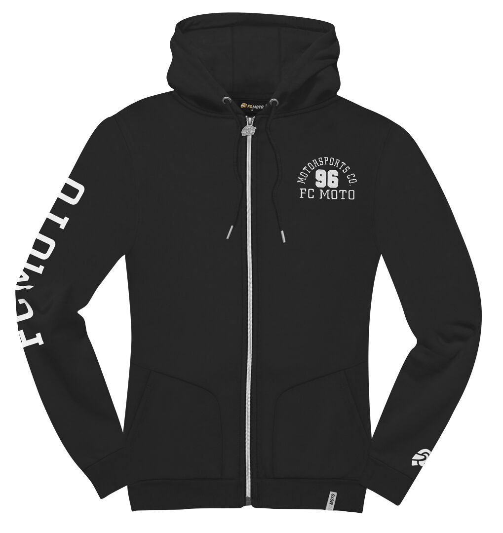 FC-Moto Moto-H Sudadera con capucha con cremallera para mujer - Negro