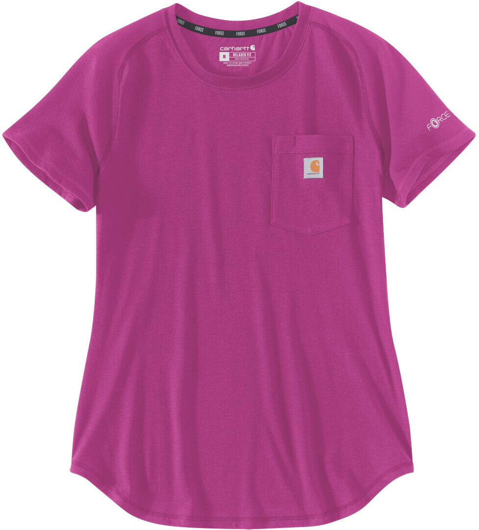 Carhartt Force Relaxed Fit Midweight Pocket Camiseta de damas - Rosa (S)