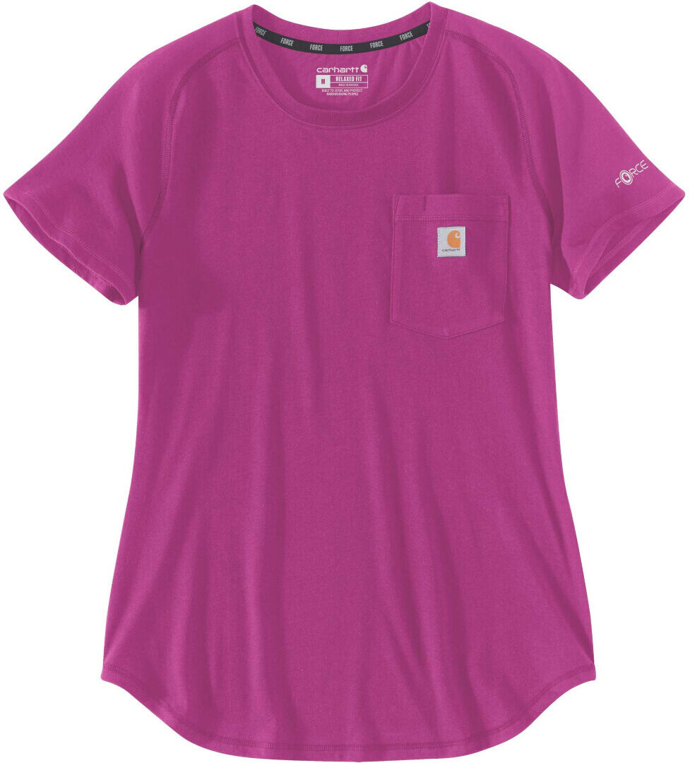 Carhartt Force Relaxed Fit Midweight Pocket Camiseta de damas - Rosa (XL)