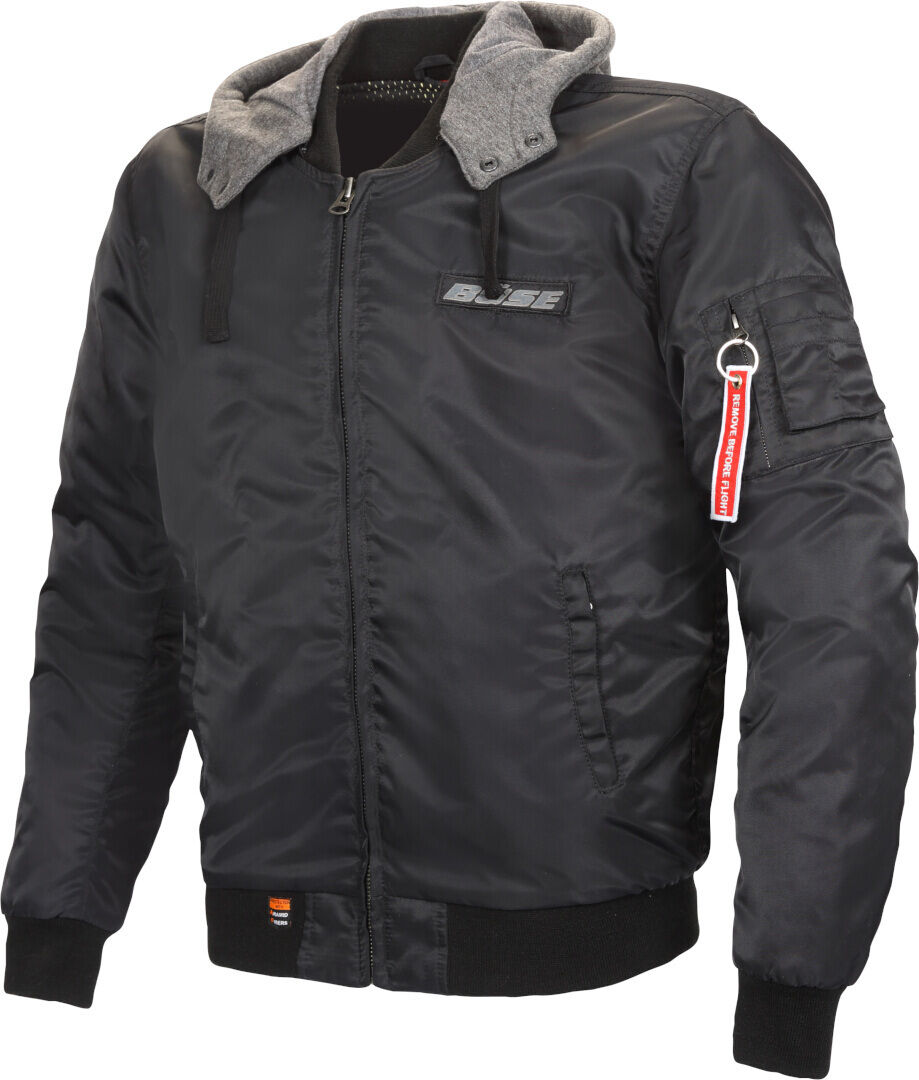 Büse Rexford Chaqueta textil de motocicleta - Negro Gris (50)