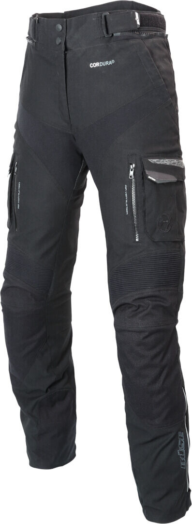 Büse Nero Pantalones textiles de motocicleta para damas - Negro (M 40)