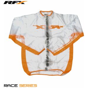 RFX Chaqueta de lluvia  Sport  (transparente/naranja) - talla infantil M (8-10 años) - transparent