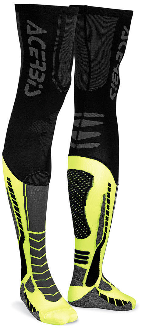 Acerbis X-Leg Pro Calcetines - Negro Amarillo (2XL)