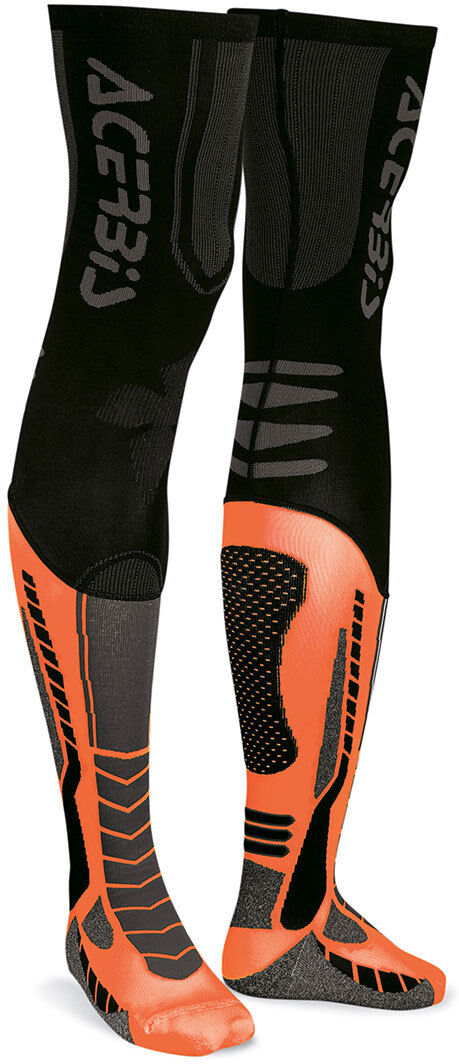 Acerbis X-Leg Pro Calcetines - Negro Naranja (L XL)