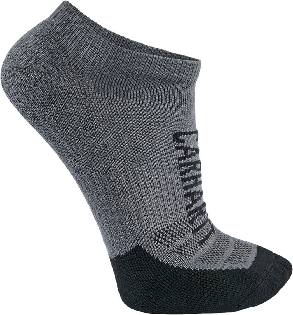 Carhartt Force Midweight Logo Low Cut Calcetines (3 pares) - Negro Gris (XL)