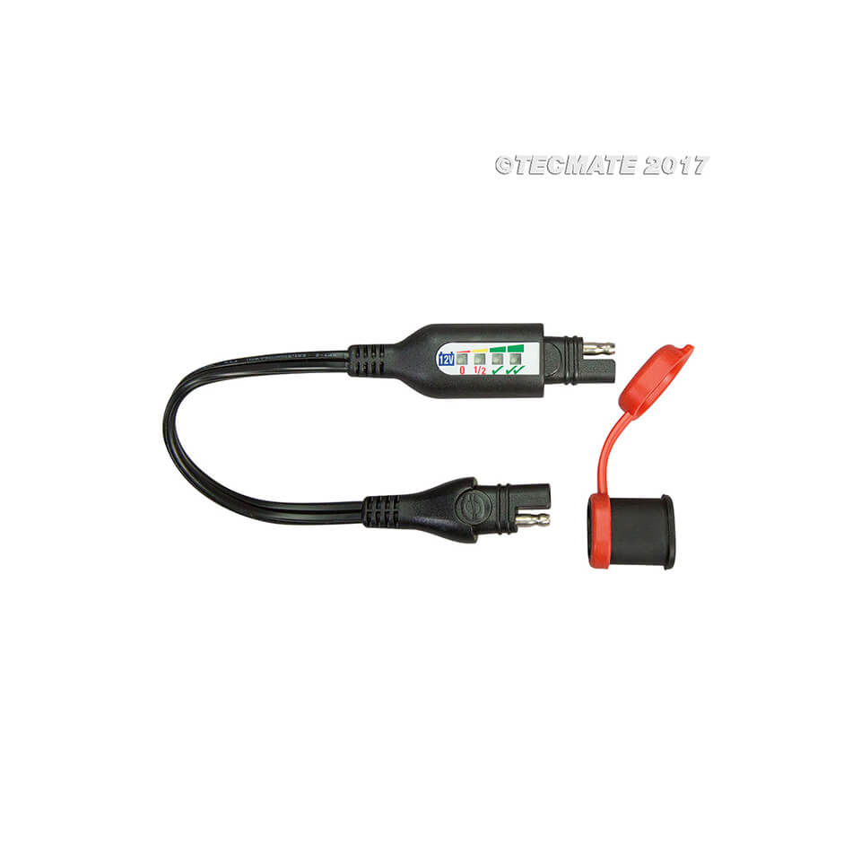 OPTIMATE Monitor de estado de la batería para el bucle en el cable de carga SAE (No.125) -