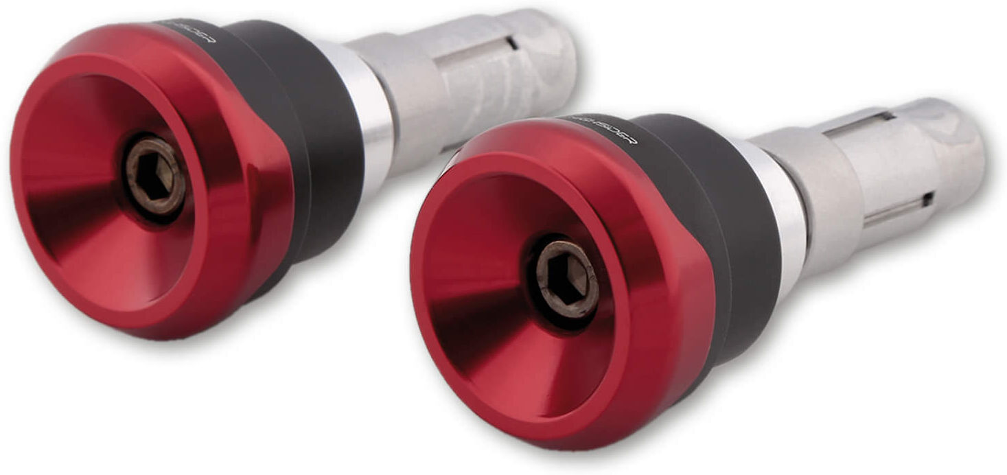 HIGHSIDER AKRON-LS Bar End Weights - Rojo