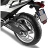 GIVI Cubierta de rueda trasera  fabricada en ABS, negra para Suzuki DL 650 V-Strom (04-11, 17-21) -