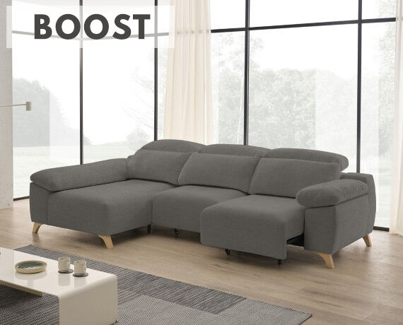 HOME Sofá chaise longue de tela Boost de StyleKomfort